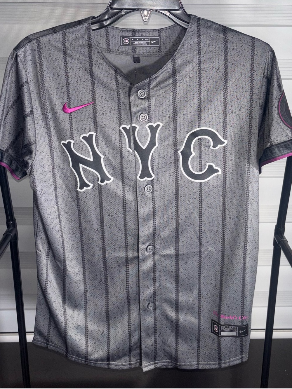 Nike New York Mets Team Grey Youth Medium 10/12